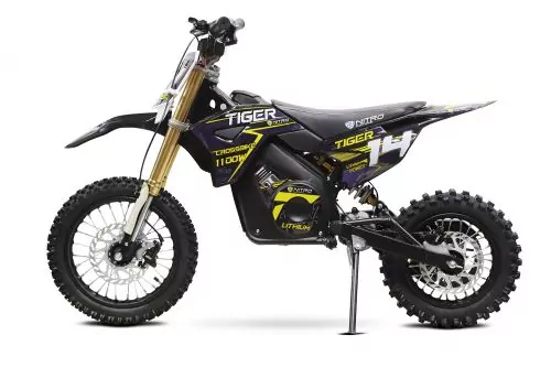 Tiger Eco Dirtbike 1100W 36V 12/10 Zoll Lithium Akku 10Ah Elektro Crossbike